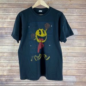 Vintage Jerzees Pac Man Tee Shirt Size Large